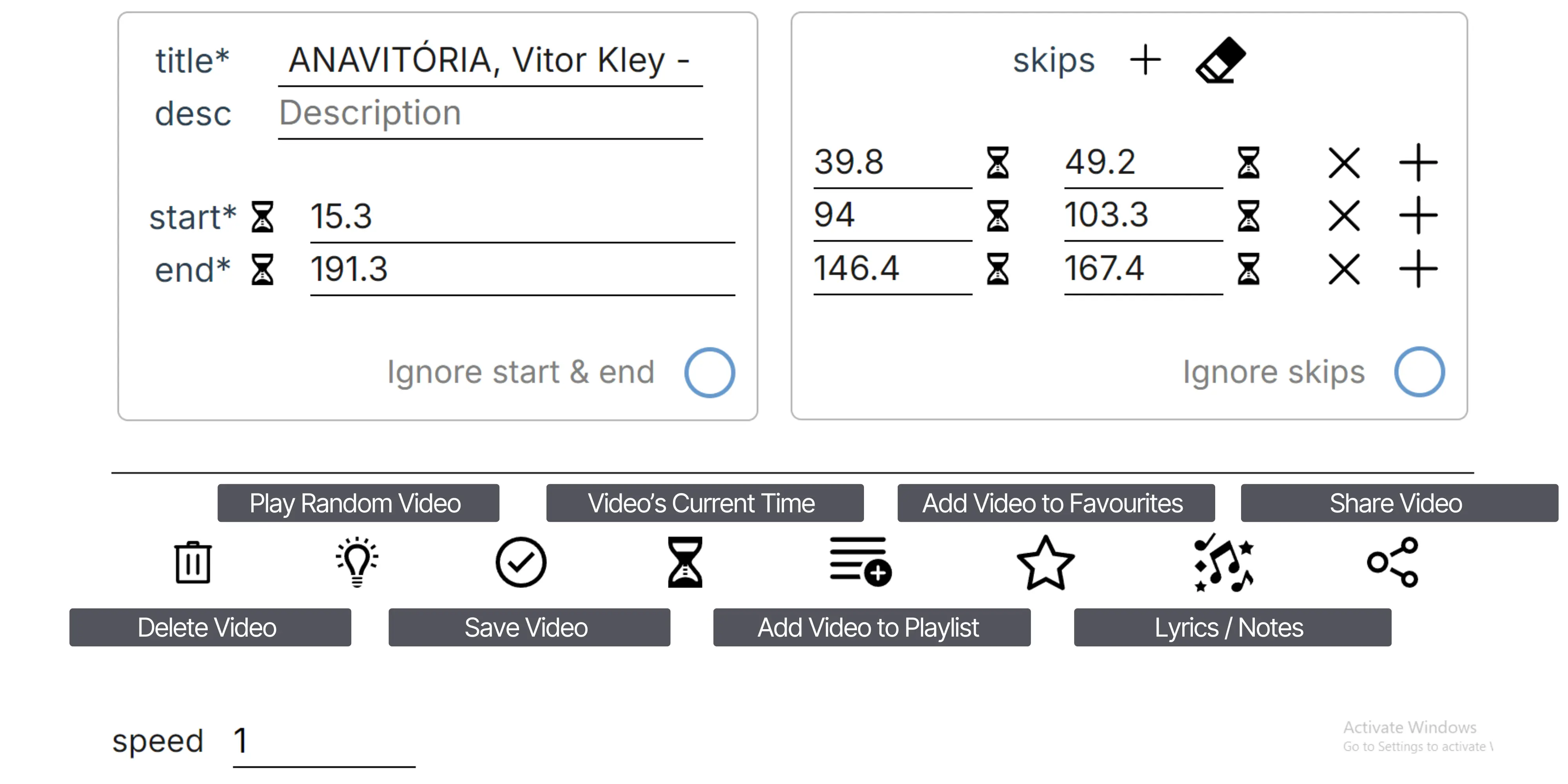 Customise the video to your liking!